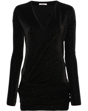 R.ev Ezri Minikleid Aus Lurex - Schwarz