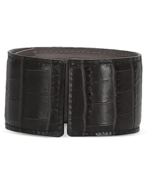 Niccolò Pasqualetti Rigid Leather Bracelet - Black