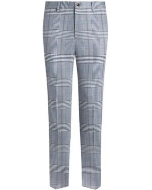 Etro Check Pants - Blue