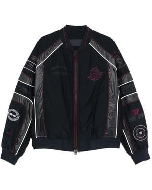 Juun.J Logo Appliqué Jacket - Black