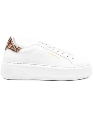 Woolrich Chunky Court Sneakers mit Plateau - Weiß