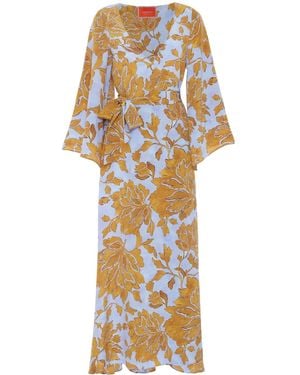 La DoubleJ Wickelkleid Aus Seide - Mettallic