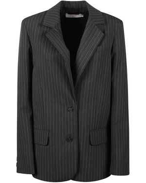 IRO Kamea Pinstriped Single-Breasted Blazer - Black