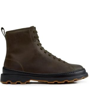 Camper Brutus+ Nubuck Leather Ankle Boots - Brown
