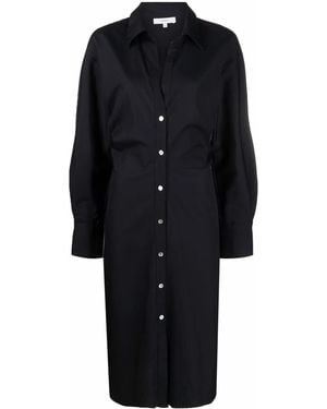 Vince Soft Fitted Shirt Dress - Black