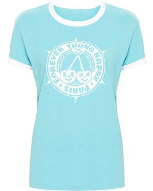 Zadig & Voltaire Walk Insignia Cotton T-Shirt - Blue