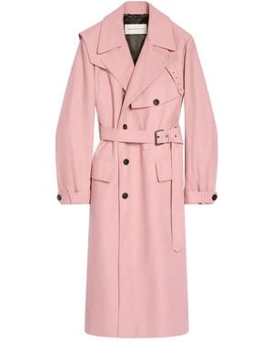 Dries Van Noten Cotton Trench Coat - Pink