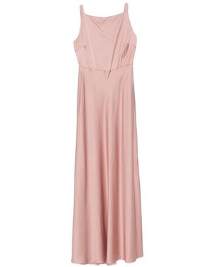 Liu Jo Long Satin Dress - Pink