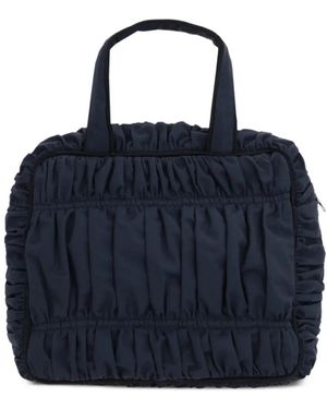 Molly Goddard Rita Gathered Tote Bag - Blue