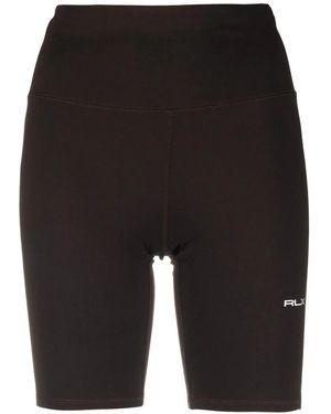 Ralph Lauren ハイウエスト サイクリングショーツ - ブラック
