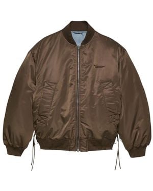 New Amsterdam Surf Association Reversible Quilted Bomber Jacket - Brown