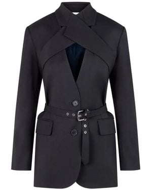 Monse Blazer Con Spalline - Nero