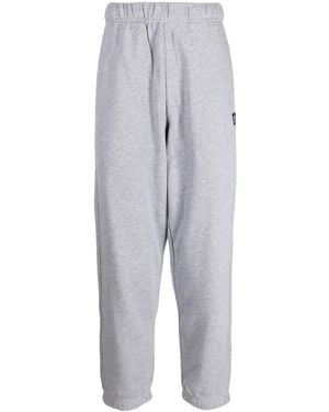 Chocoolate Logo-Patch Cotton Track Pants - Blue