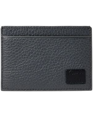 Paul Smith Pebbled Leather Cardholder - Grey