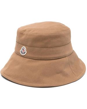 Moncler Cotton Bucket Hat - Natural
