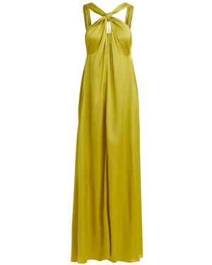 Essentiel Antwerp Halterneck A-Line Dress - Yellow