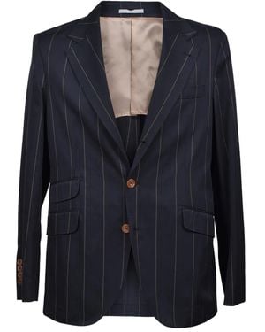 Brunello Cucinelli Single Breasted Suit - Blu