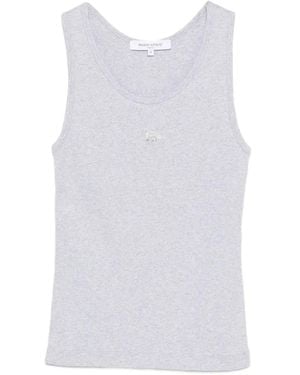 Maison Kitsuné Débardeur À Patch Logo - White