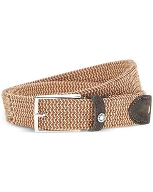 Paul & Shark Elastic Braided Belt - Natural