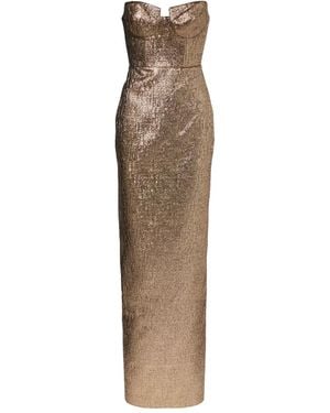Roland Mouret Back-Split Maxi Dress - Natural