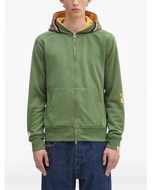 A Bathing Ape Zip-Up Hoodie - Green