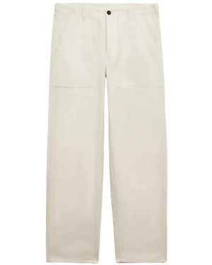 Fortela Fatigue Corduroy Trousers - White