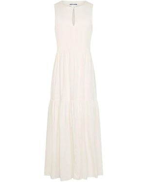 DKNY Keyhole tiered dress - Weiß