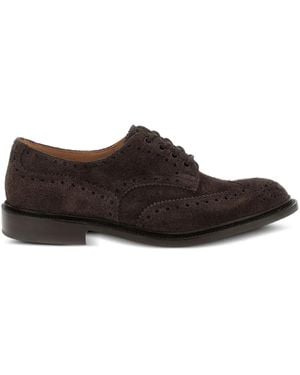 Tricker's Bourton Suède Oxford Veterschoenen - Bruin