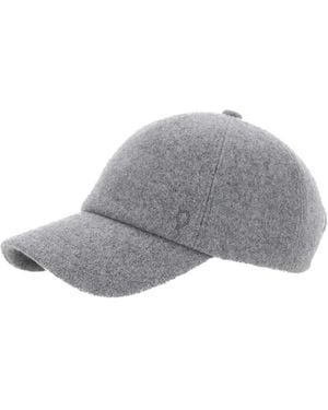 Helen Kaminski Ledger Logo-embroidered Wool Baseball Cap - グレー