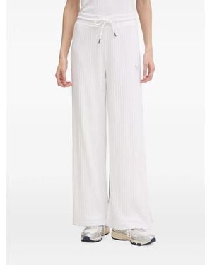 PUMA Pantalon Côtelé À Taille À Lien De Resserrage - White