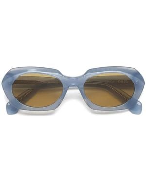Retrosuperfuture Occhiali Da Sole Epoca Geometrici - Blu