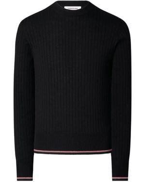 Thom Browne Rwb Rib-Stitch Jumper - Black