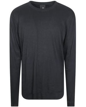 Thom Krom Distressed Long-Sleeve T-Shirt - Blue