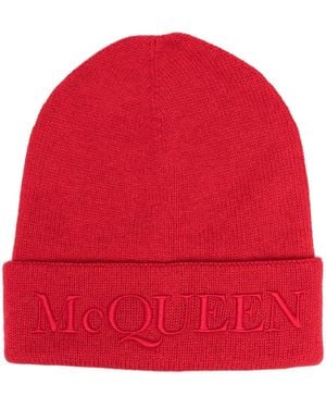 McQueen Mütze Mit Logo-Stickerei - Rot