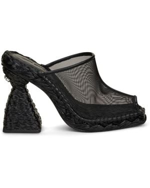 Cult Gaia Mules Lunx Con Tacón De 102 Mm - Negro