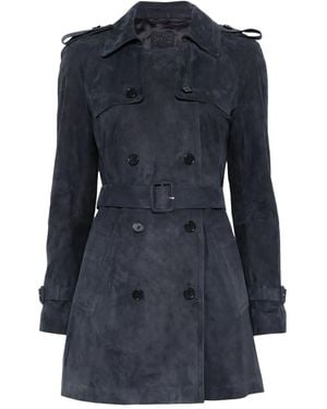 VIP【送料関税込】FURLING BY GIANI SUEDE MIDI COAT furling-by-giani-Brown-Daisy-