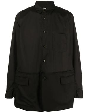 COMME DES GARÇON BLACK Cotton Long-Sleeve Shirt - Black