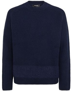 DSquared² リブ プルオーバー - ブルー