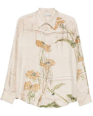 Pierre Louis Mascia Floral Button Shirt - White