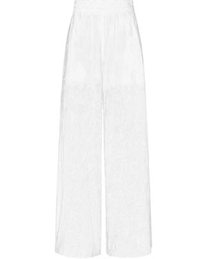 Vilebrequin Pantalones De Algodón Con Cinturilla Elástica - Blanco