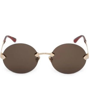 Vivienne Westwood Franklin Rimless Round-Frame Sunglasses - Brown