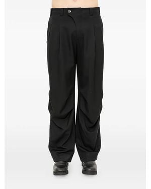DEVOA Wool Trousers - Black