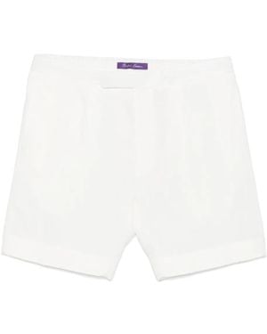Ralph Lauren Short En Lin - Blanc