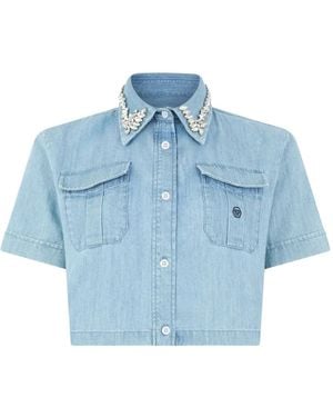 Philipp Plein Short-Sleeves Shirt - Blue