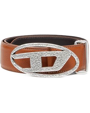 DIESEL B-1Dr Logo-Buckle Belt - Brown