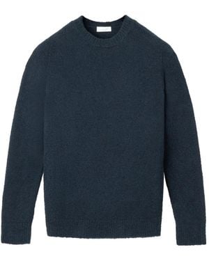 Roberto Collina Ribbed-Trim Knit Sweater - Blue