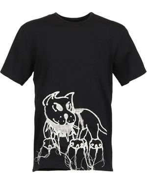 Chio Guard-Embroidered T-Shirt - Black