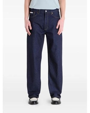 Calvin Klein Logo-Patch Jeans - Blue