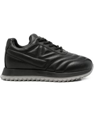 Linda Baumann Lace-Up Trainers - Black