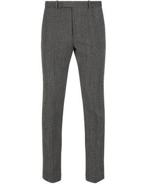 Gucci Broek Met Visgraatpatroon - Grijs